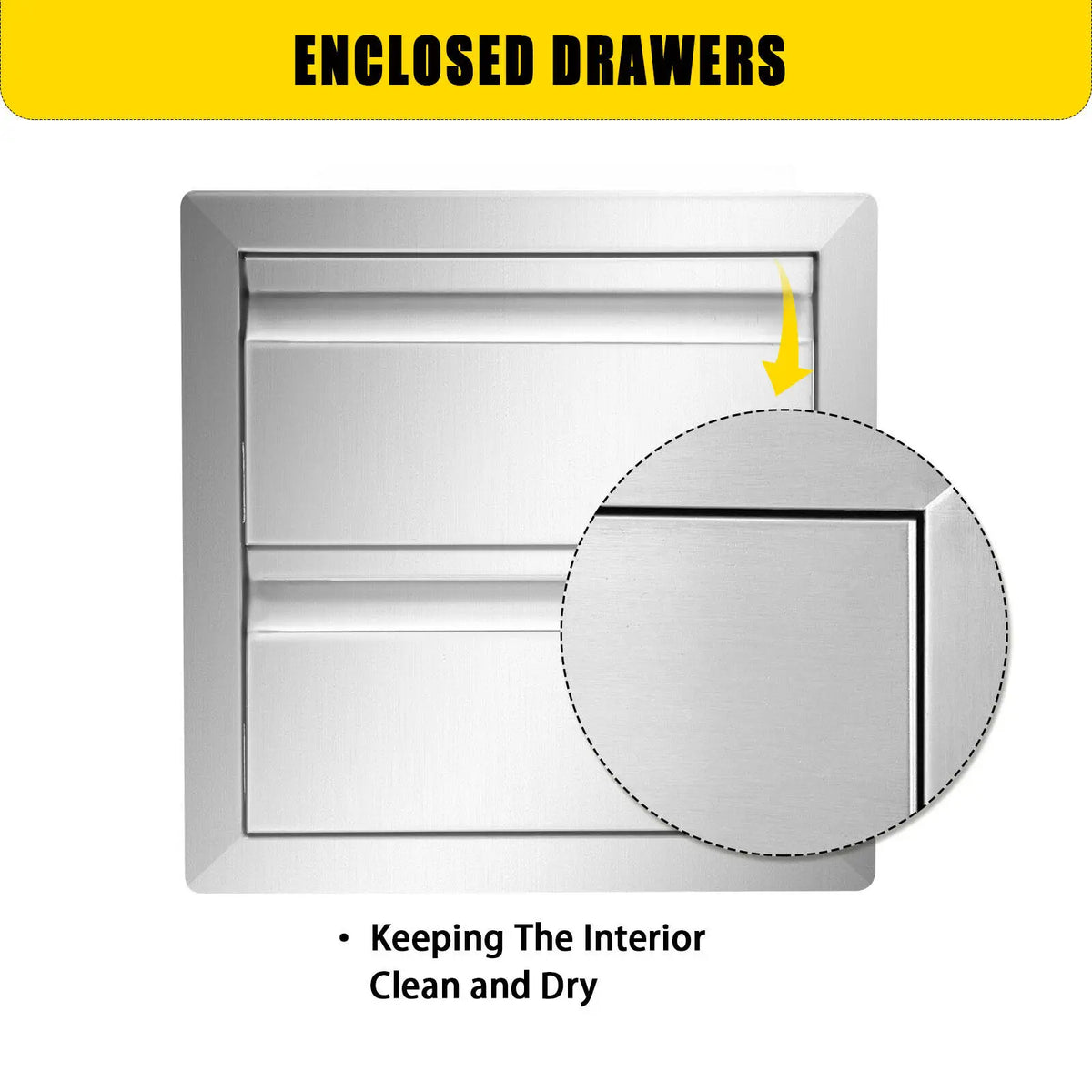 Stainless Steel Kitchen Multiple Access Drawer