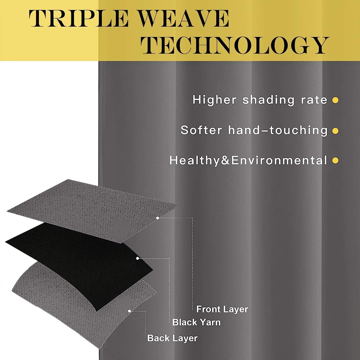 4 Piece Blackout Curtains