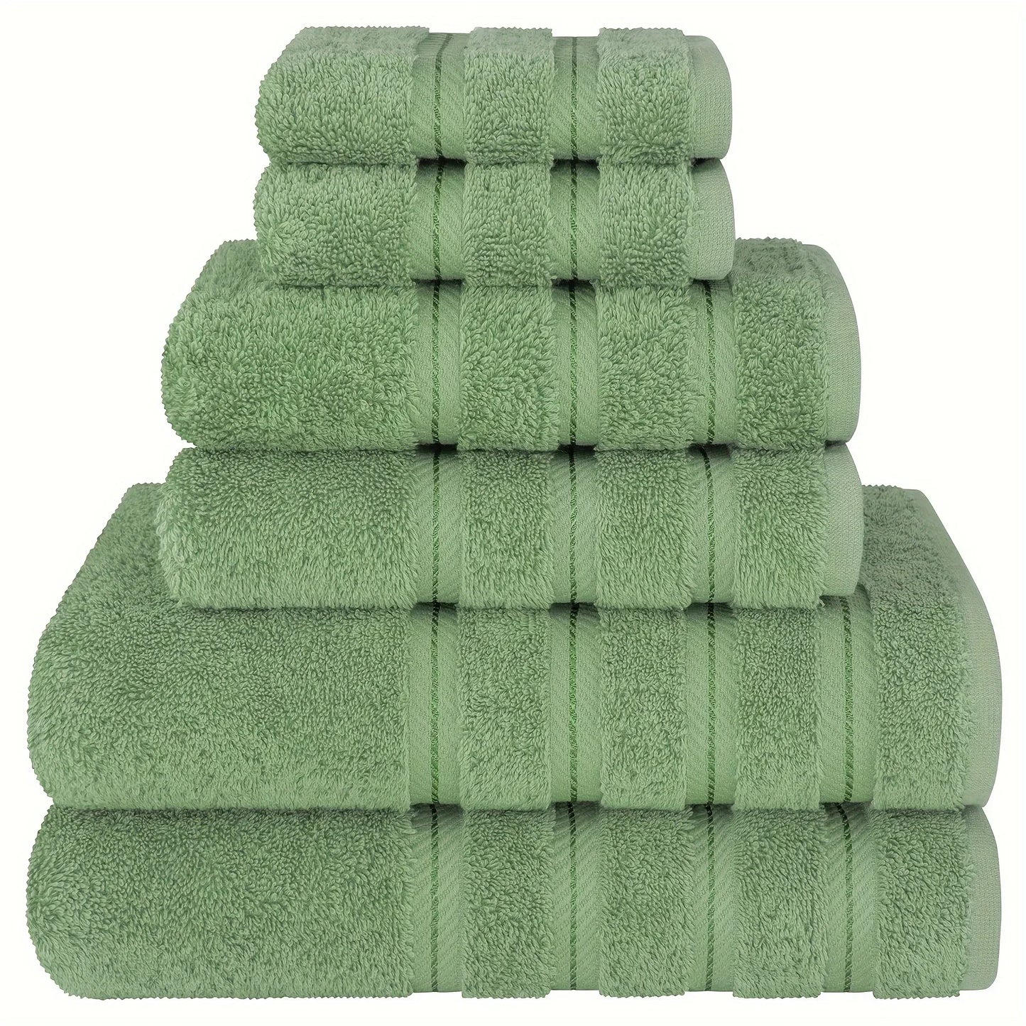 6PCS Soft Linen Luxury Towel Set