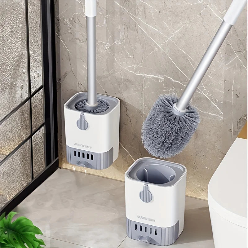 Wall-mounted toilet brush
