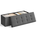 Folding Storage Ottoman Bench
