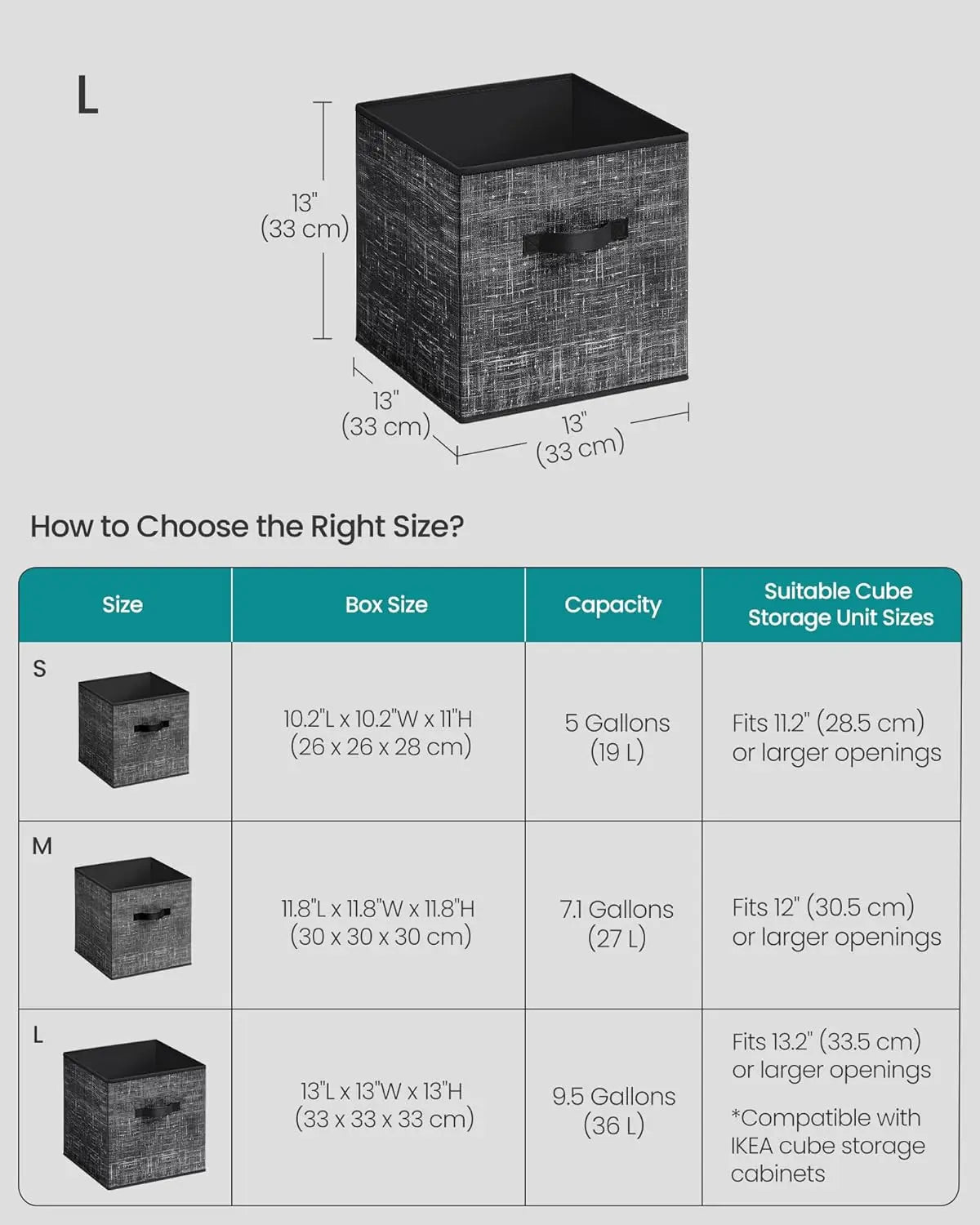 Non-Woven Fabric Bins with Double Handles