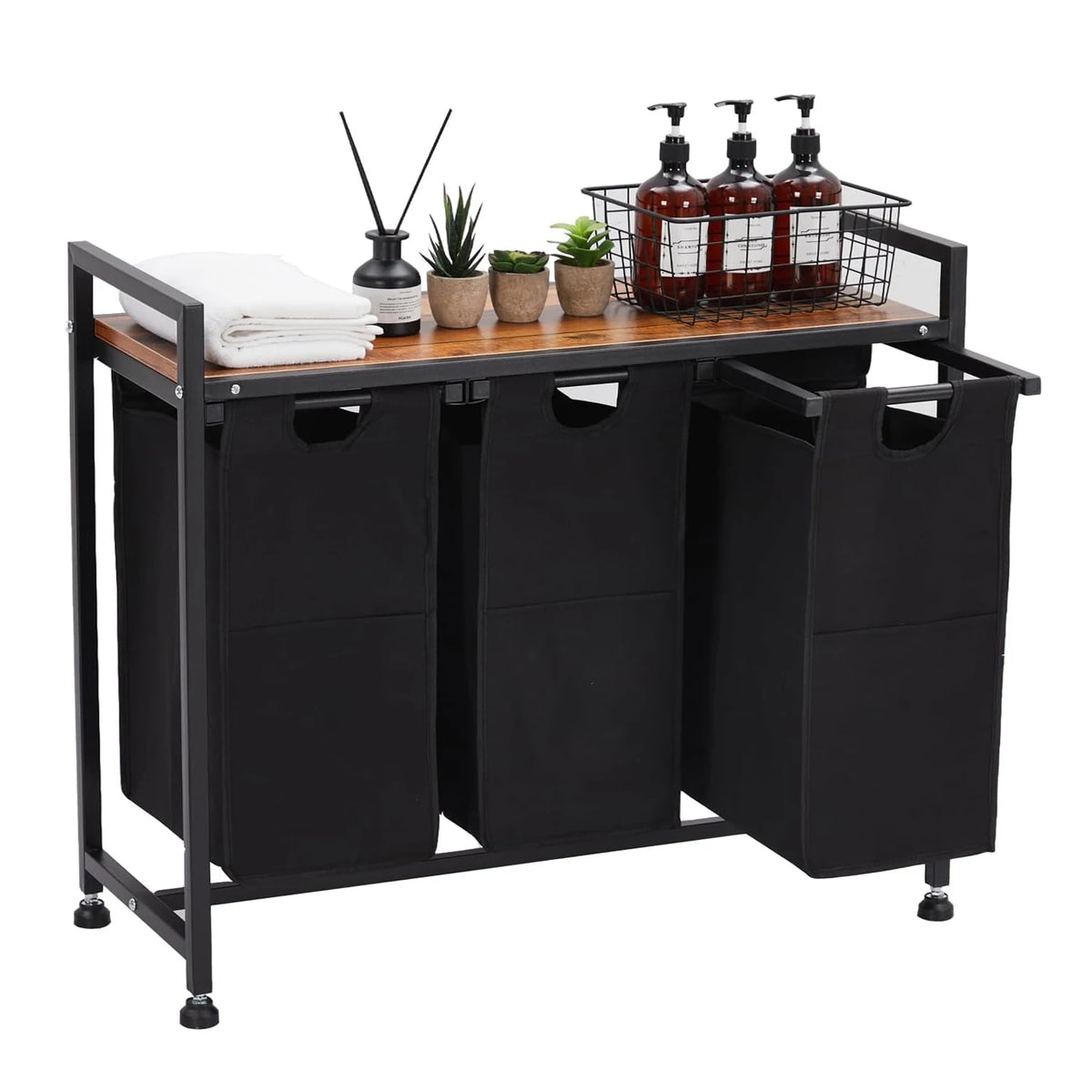 Laundry Sorter 2 Section with Removable Laundry Bag