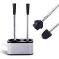 Stainless Steel Toilet Brush Plunger Set