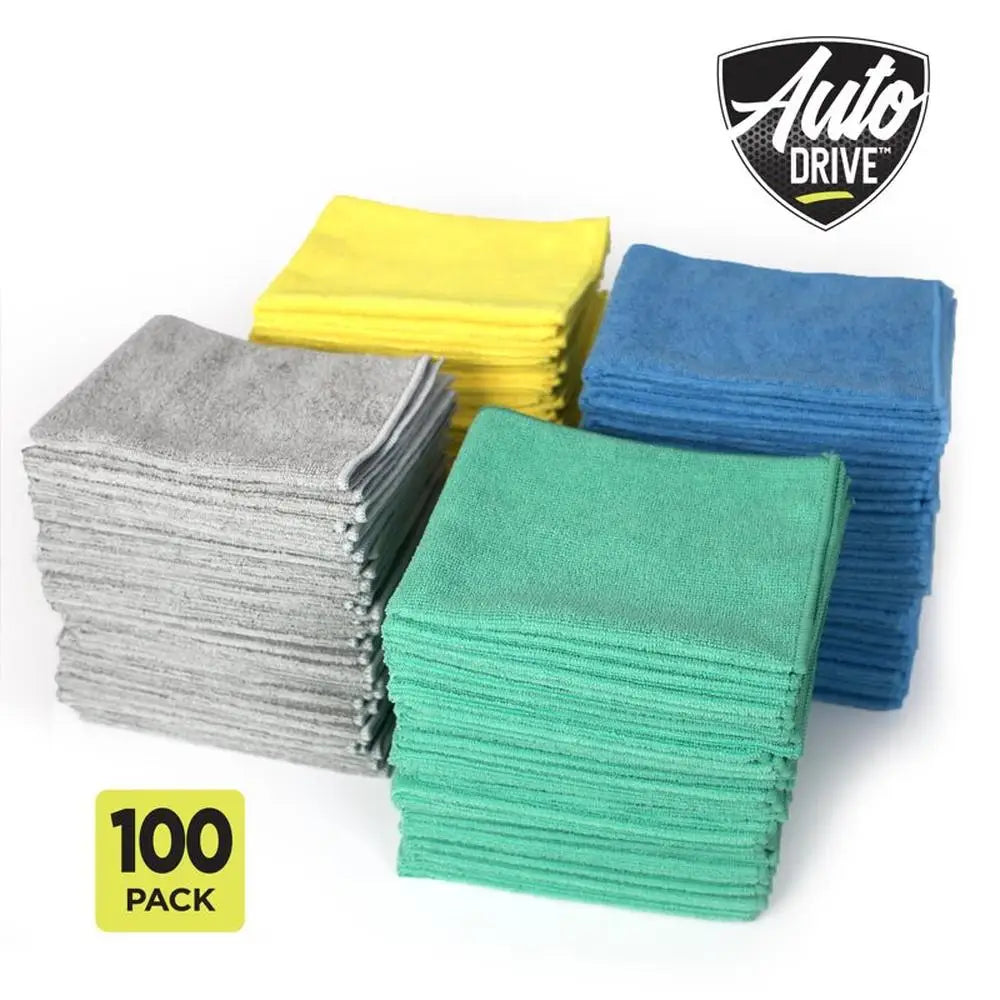 100 Pack Multipurpose Microfiber Cleaning Towels