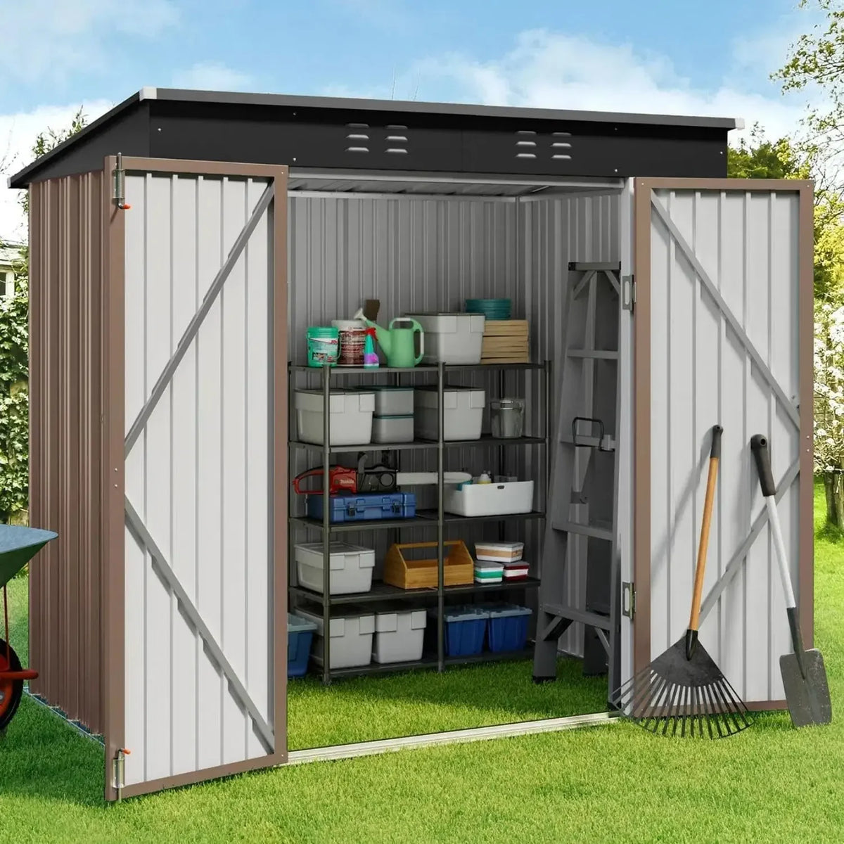 6' x 4' Outdoor Storage Shed