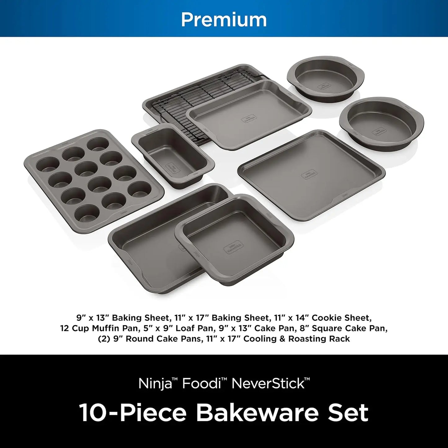 10-Piece Bakeware Sheet Set