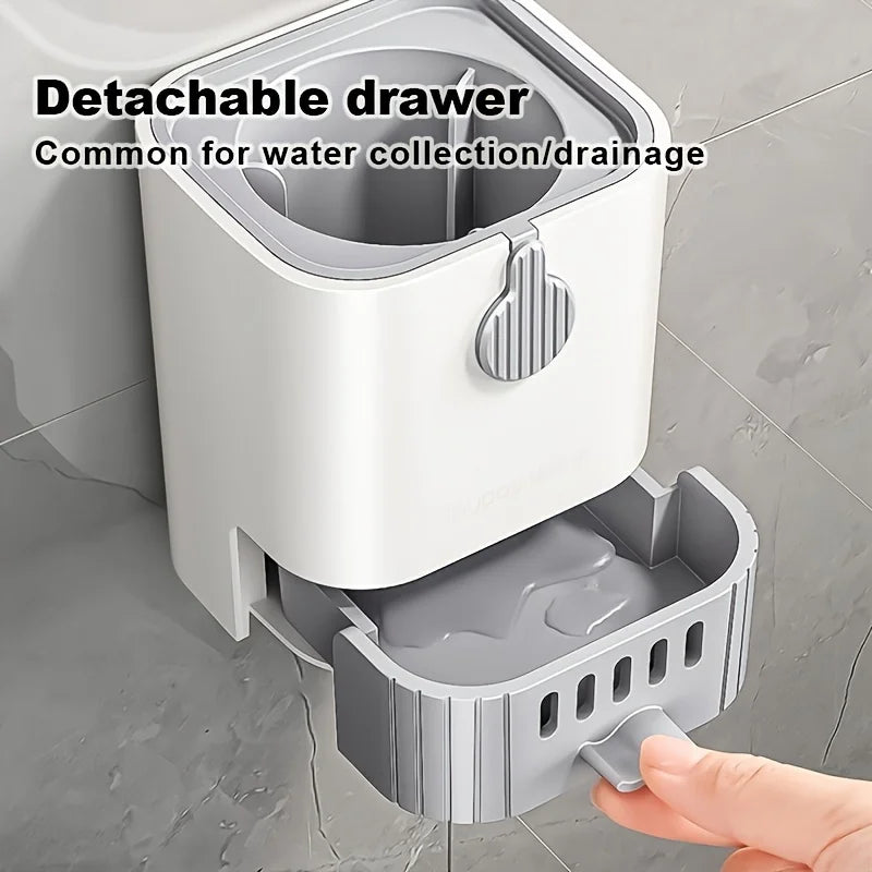 Wall-mounted toilet brush