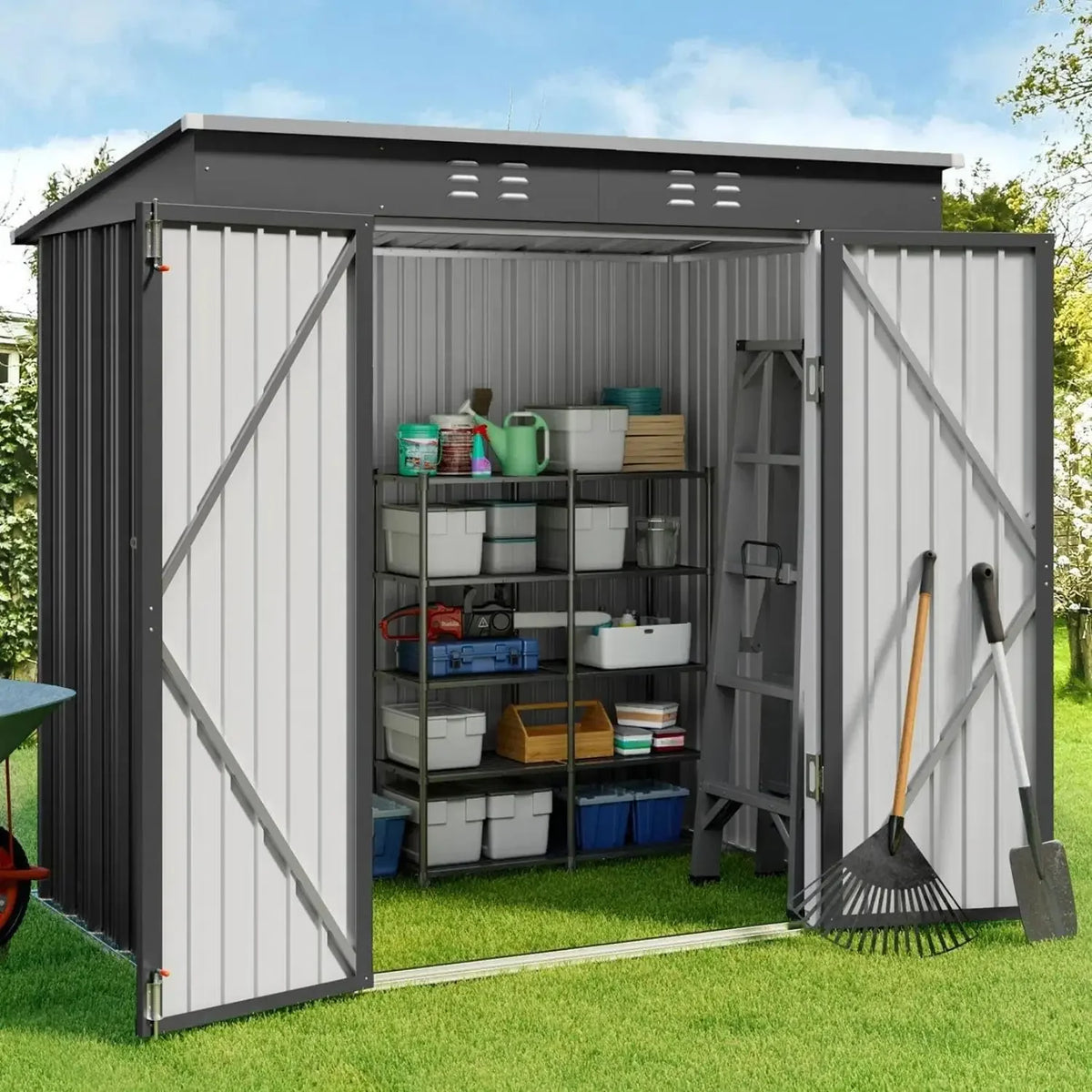 6' x 4' Outdoor Storage Shed