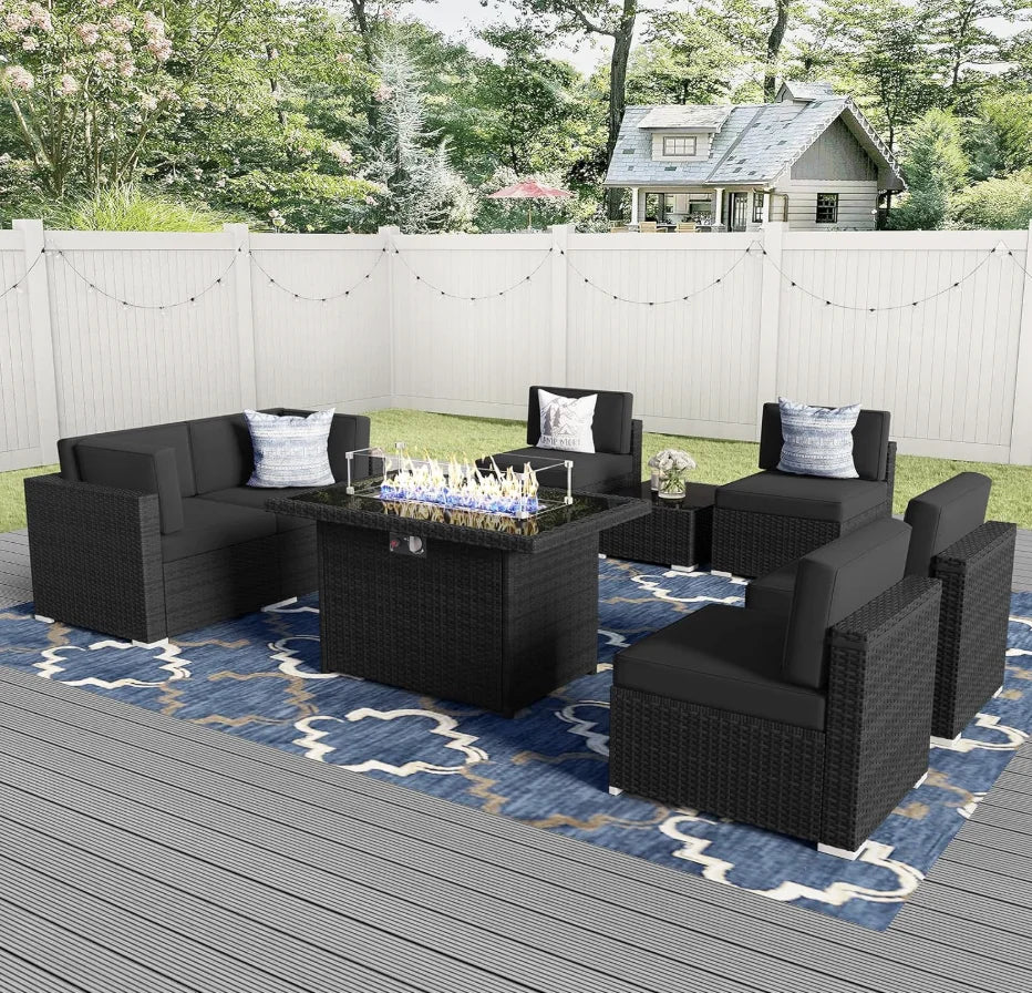 8 Pieces Patio Furniture Set