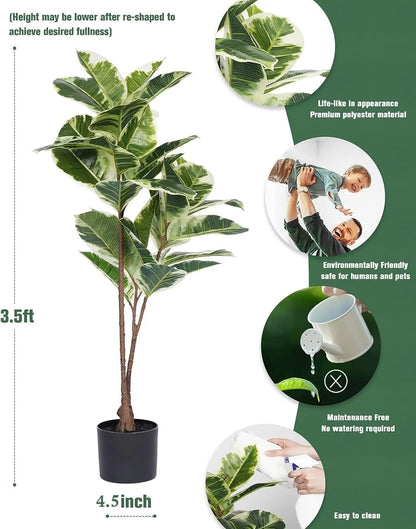 Artificial Rubber Tree Plant