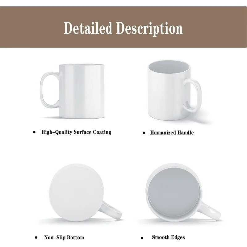 11 oz Set of 12 Blank Mugs