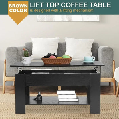 Lift Top Coffee Table with Hidden Compartment