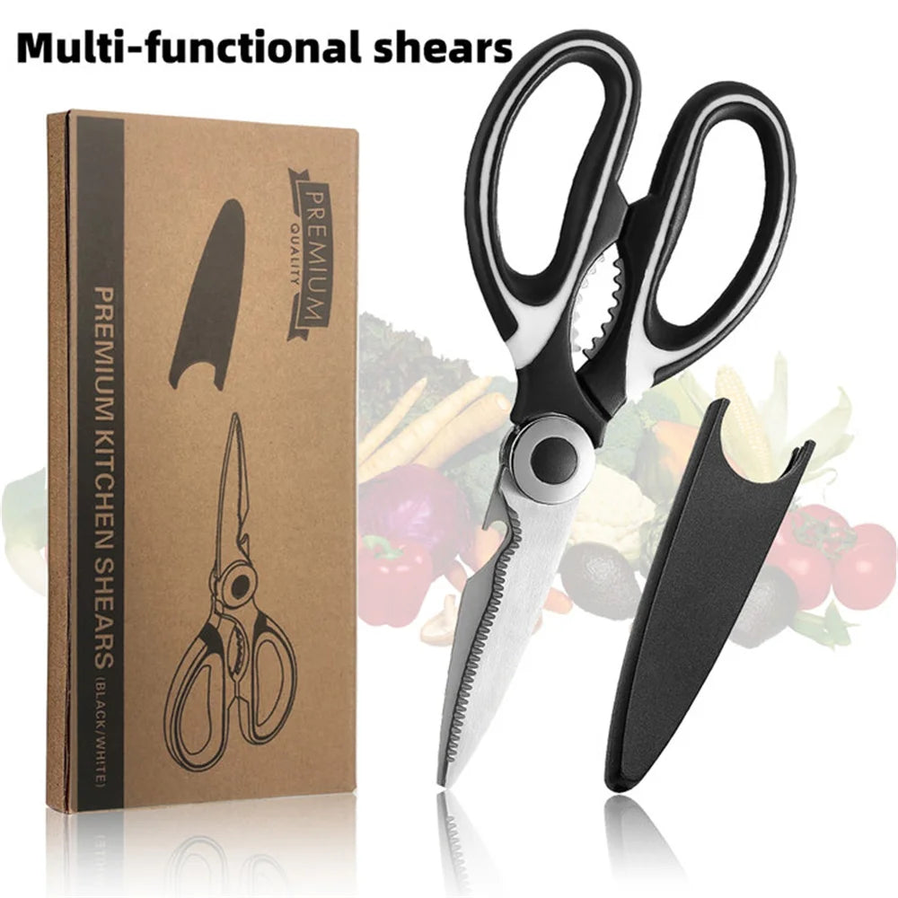 Multi-functional Kitchen Stainless Steel Scissors