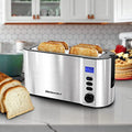 4-Slice Digital Stainless Steel Long-Slot Toaster