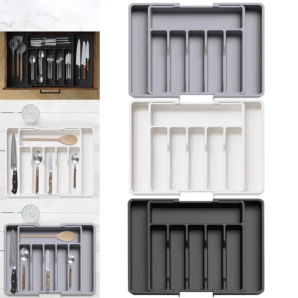 Adjustable Silverware Drawer Organizer