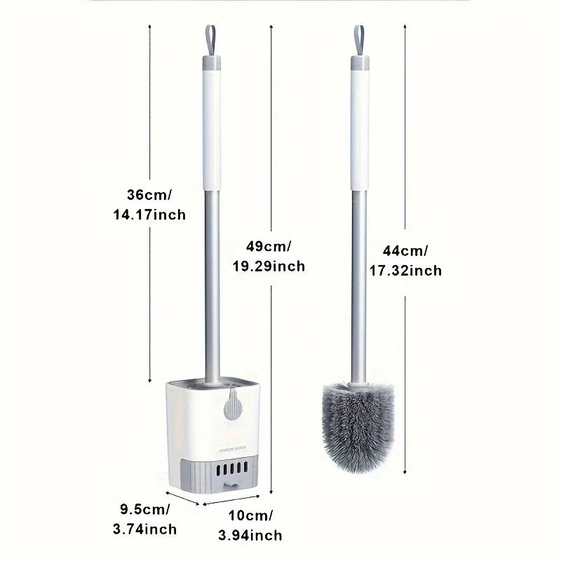 Wall-mounted toilet brush