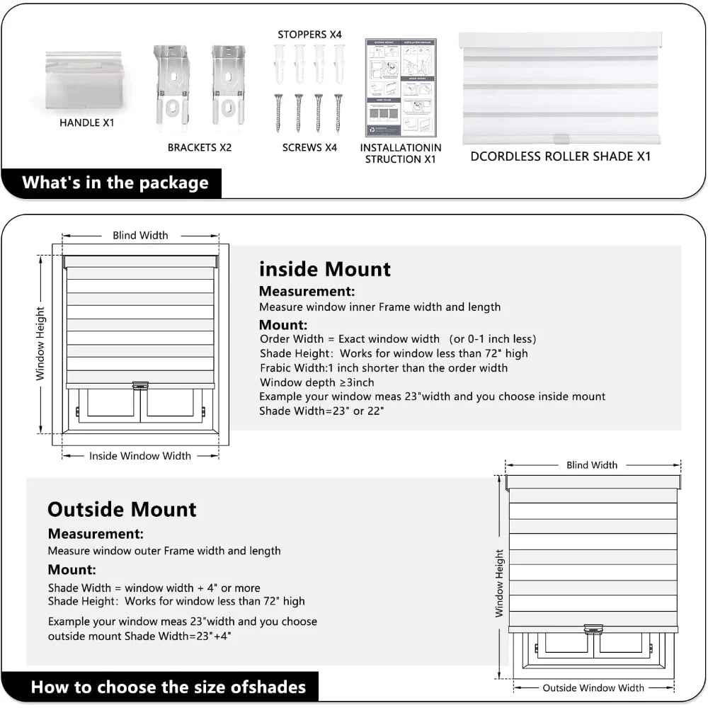 Cordless Zebra Blinds for Windows