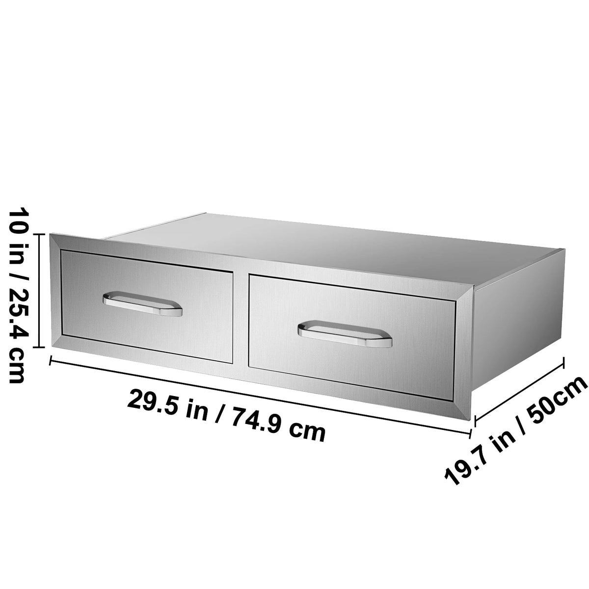 Stainless Steel Kitchen Multiple Access Drawer
