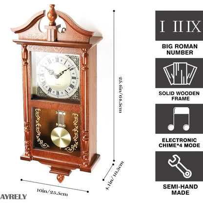 Grandfather Vintage Wall Clock