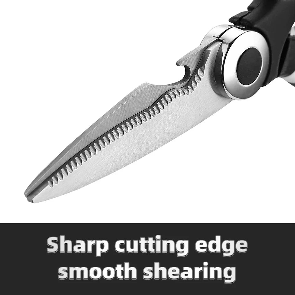 Multi-functional Kitchen Stainless Steel Scissors