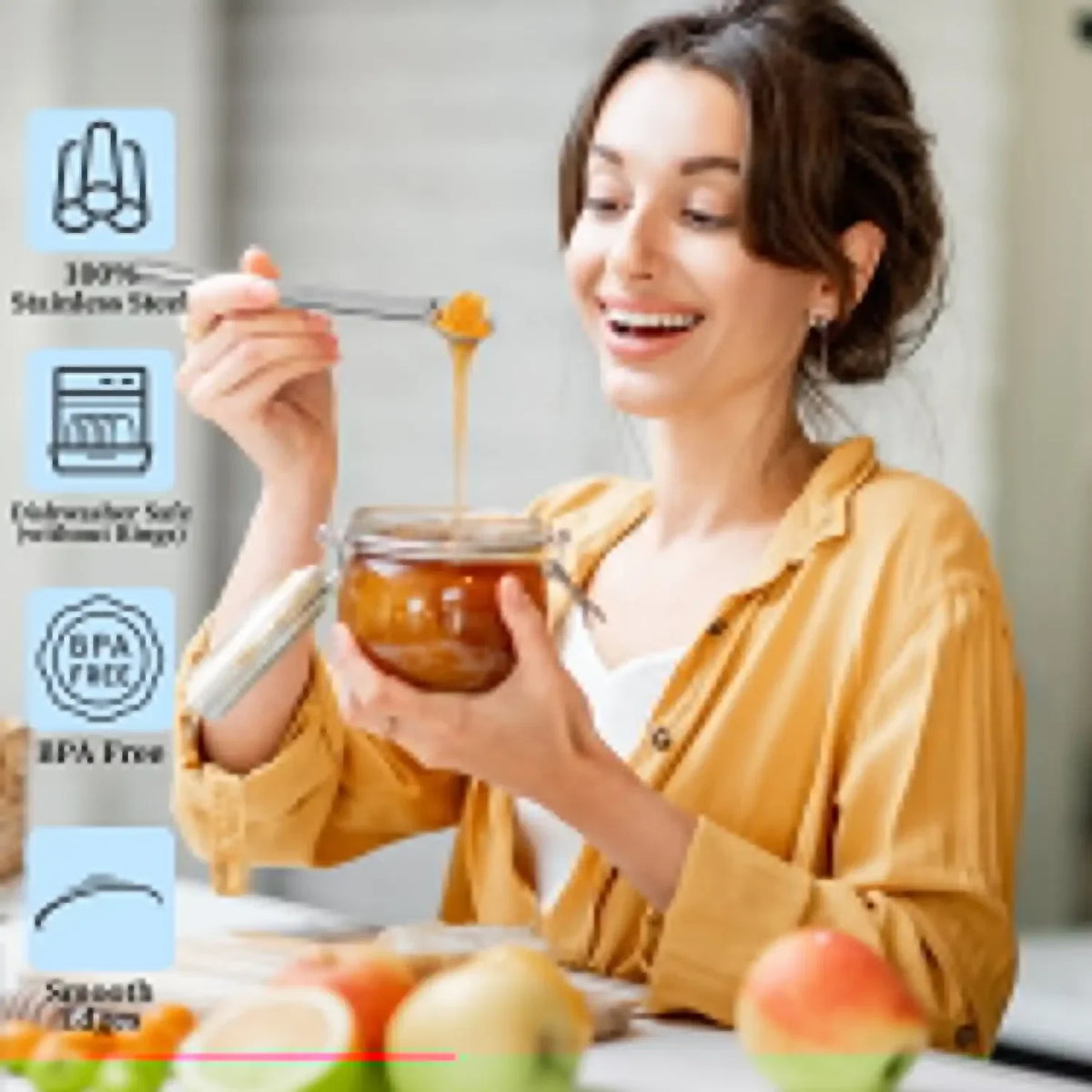 18-Piece Stainless Steel Measuring Cups and Spoons Set