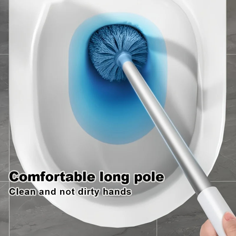 Wall-mounted toilet brush
