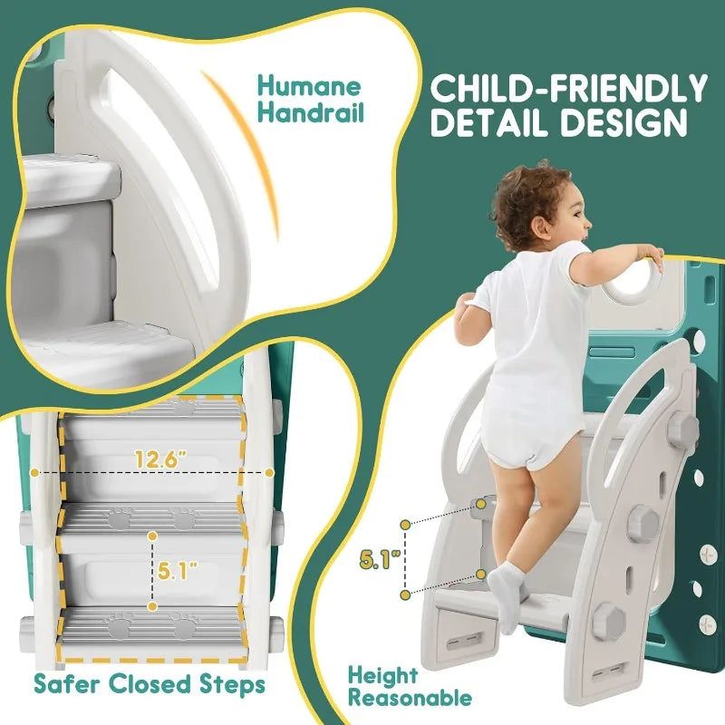 8 in 1 Toddler Slide Set