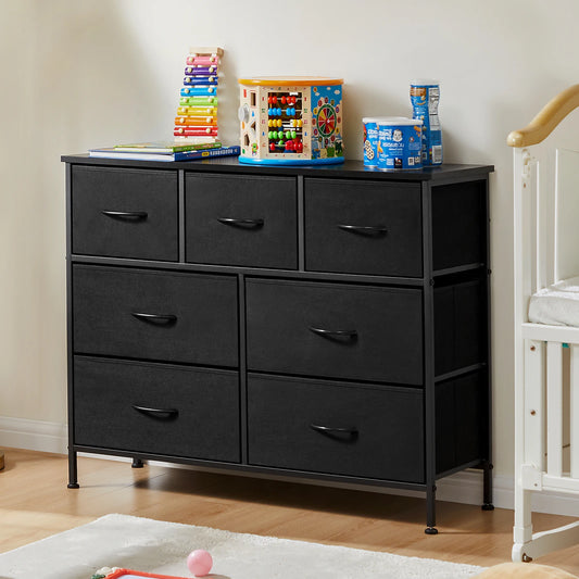 Dresser With 7 Fabric Drawers