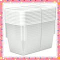 Clear Storage Bins Set of 10