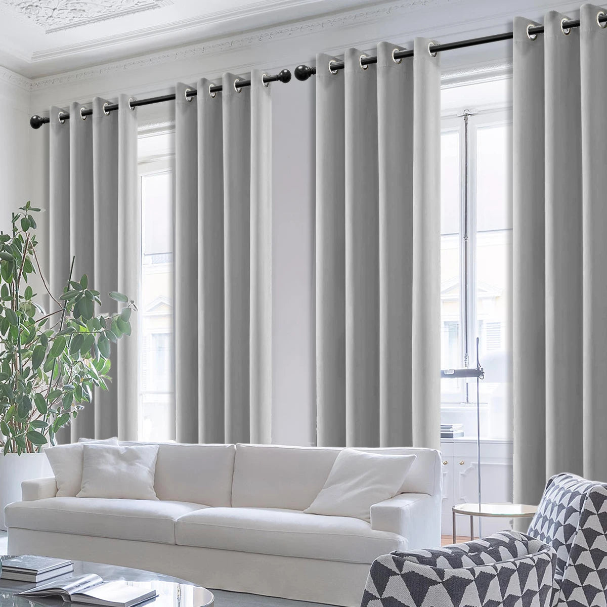 4 Piece Blackout Curtains