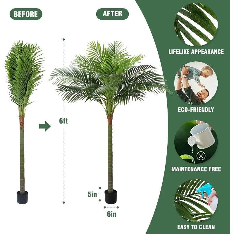Palm Tree Artificial Tropical Plant