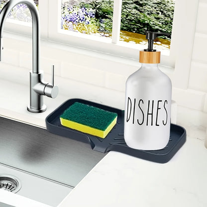 Sink Soap Sponge Holder with Drain Tray