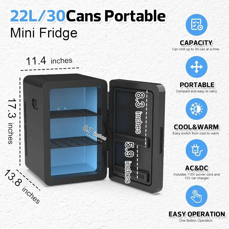 22 L Mini Fridge