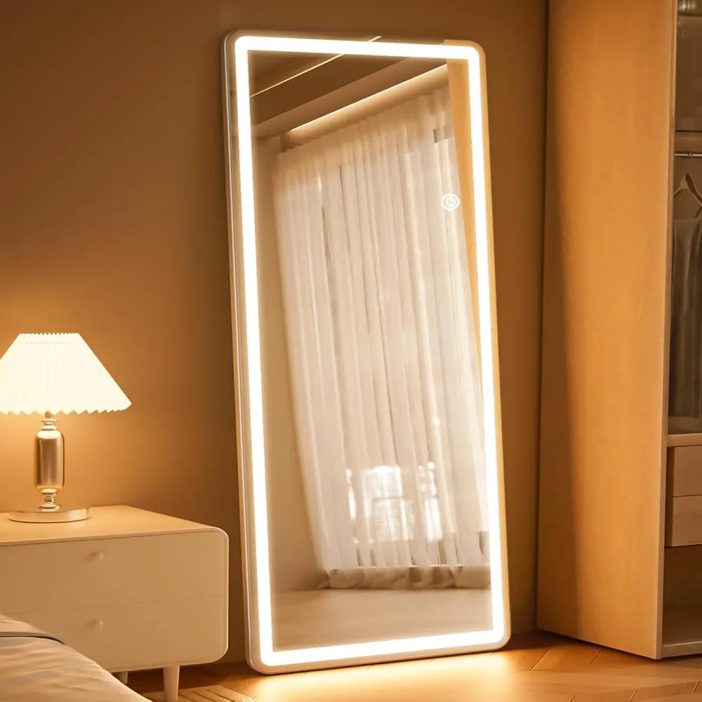 LED full-length mirror