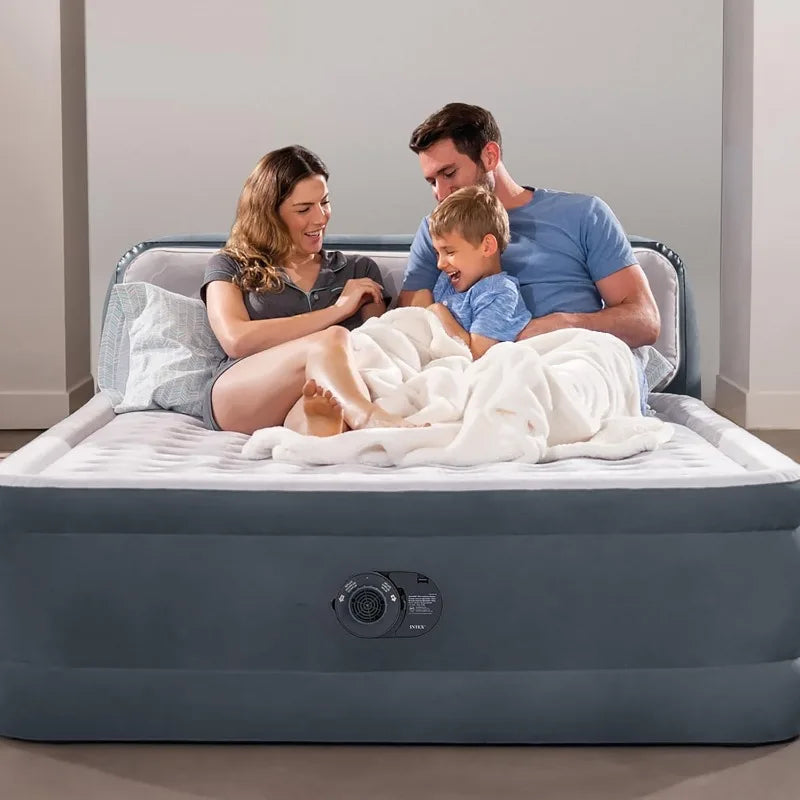 Deluxe Ultra Plush Air Mattress with Headboard