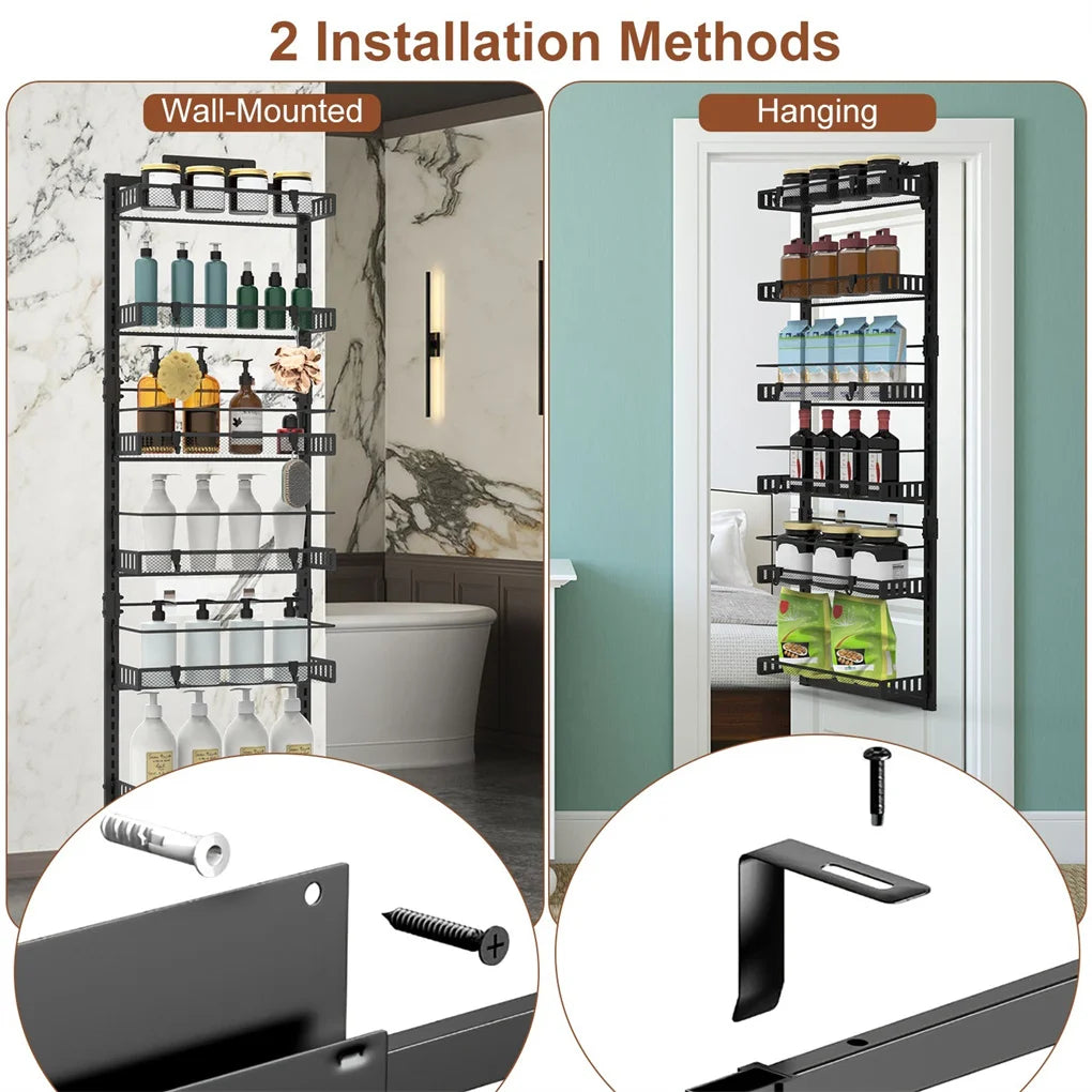 6-Tier Over the Door Pantry Organizer