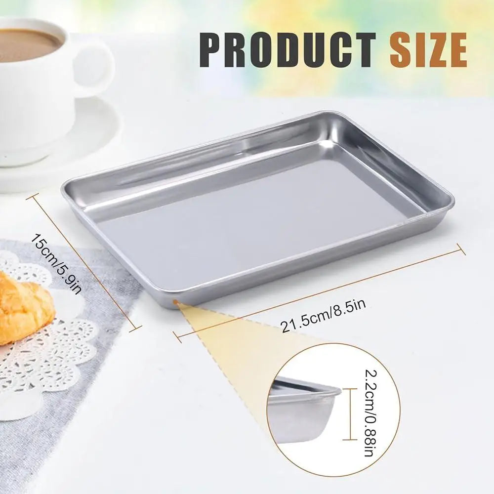 6 Pack Stainless Steel Baking Sheet Set