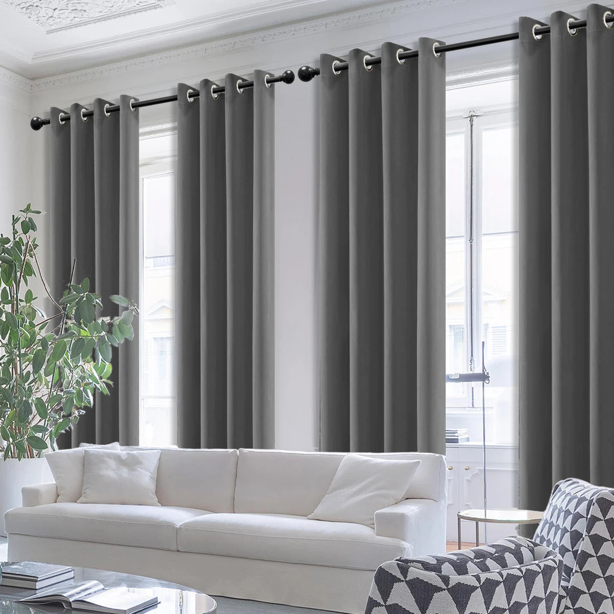 4 Piece Blackout Curtains