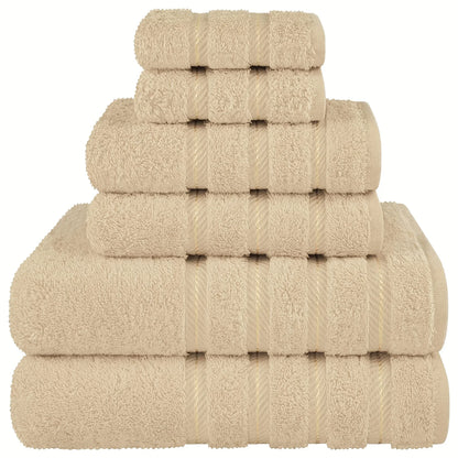 6PCS Soft Linen Luxury Towel Set