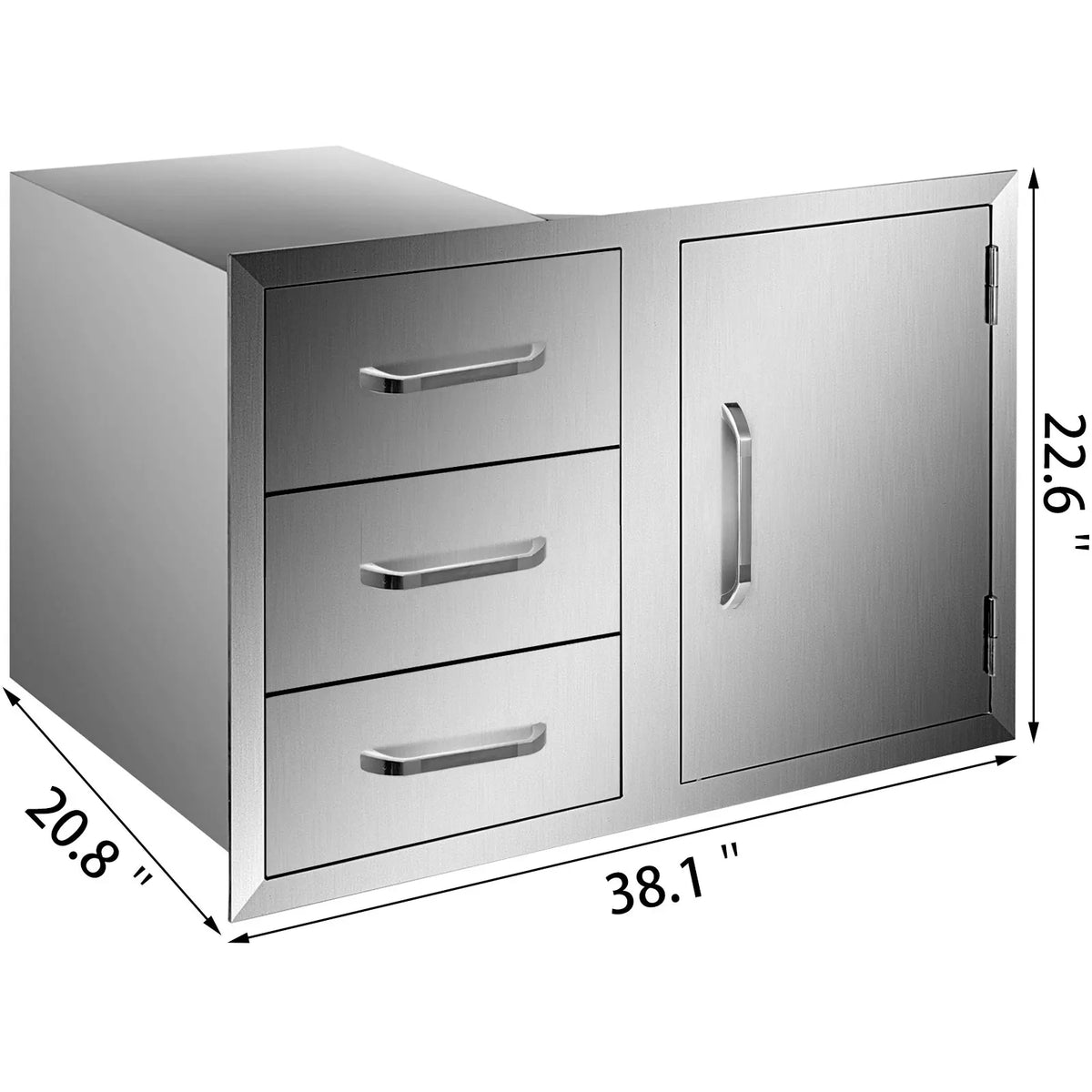 Stainless Steel Kitchen Multiple Access Drawer