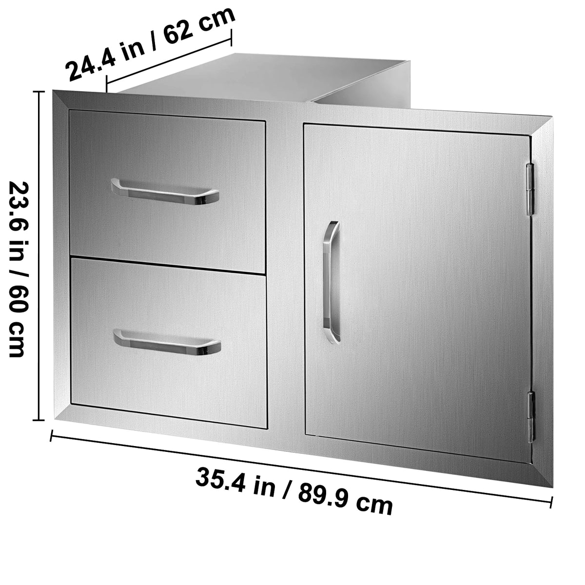 Stainless Steel Kitchen Multiple Access Drawer