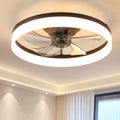 20 Inch Modern Acrylic Black Ceiling Fan