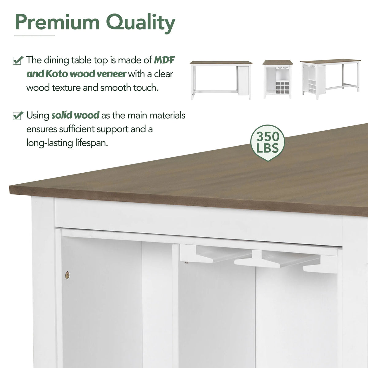 5-Piece Dining Table Set