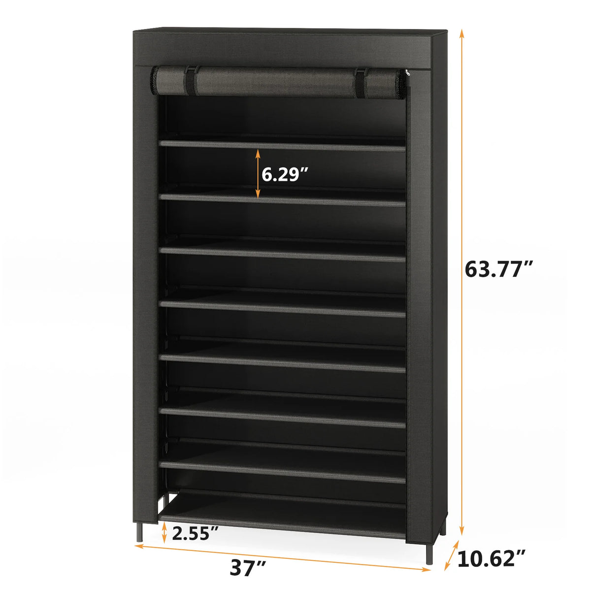 10 Tier Shoes Rack with Cover