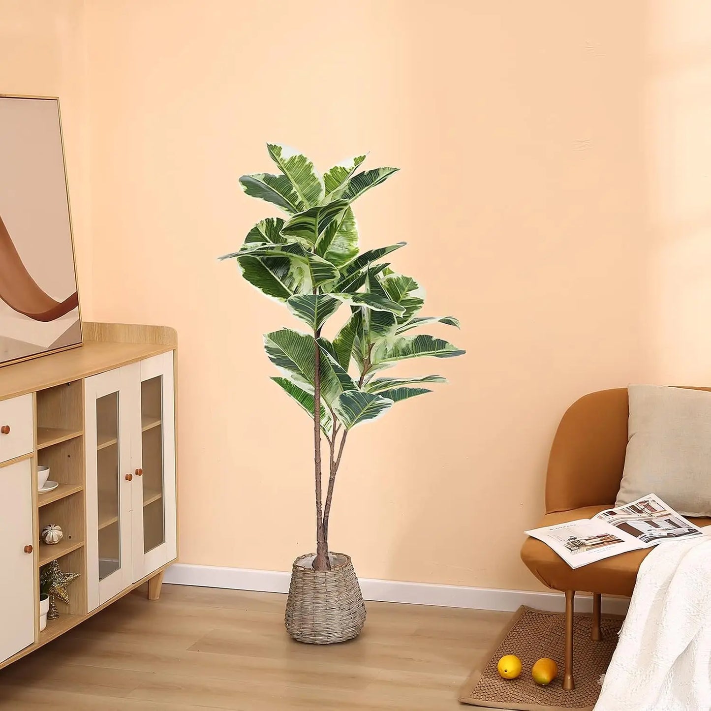 Artificial Rubber Tree Plant